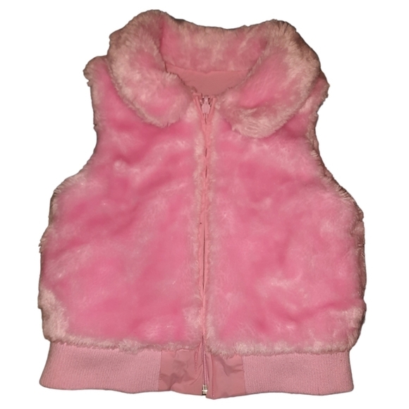 Girl Connection Reversible Pink Vest Jacket Medium - Picture 4 of 9